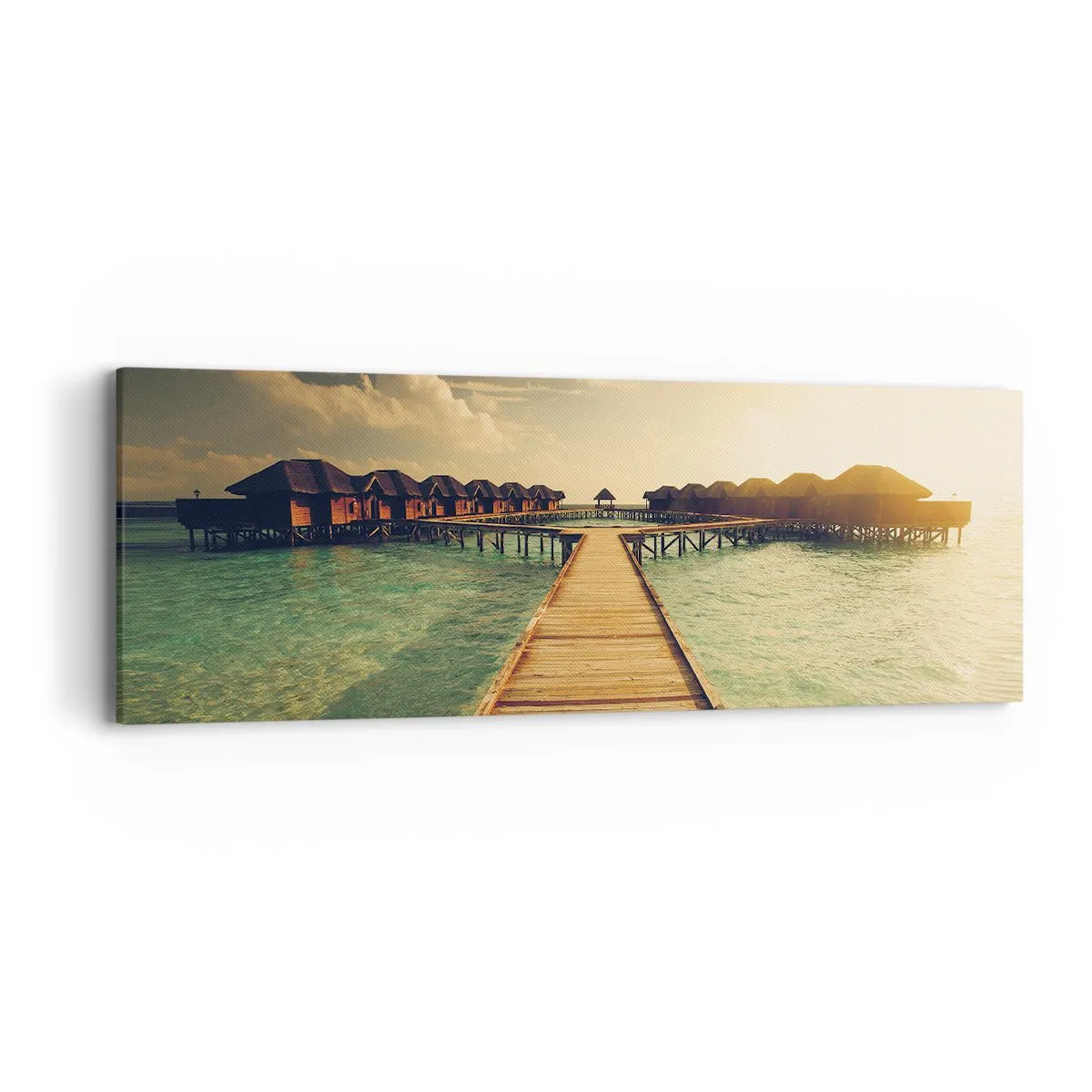 Schilderen op canvas - Een warme uitnodiging - 90x30 cm