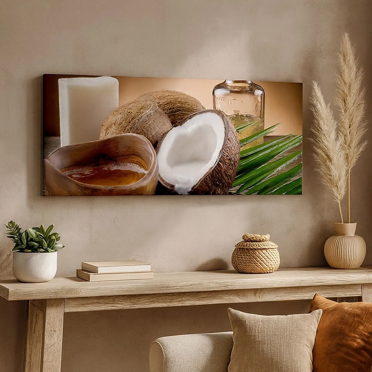Schilderen op canvas - Gezondheid van tropische eilanden - 100x40 cm