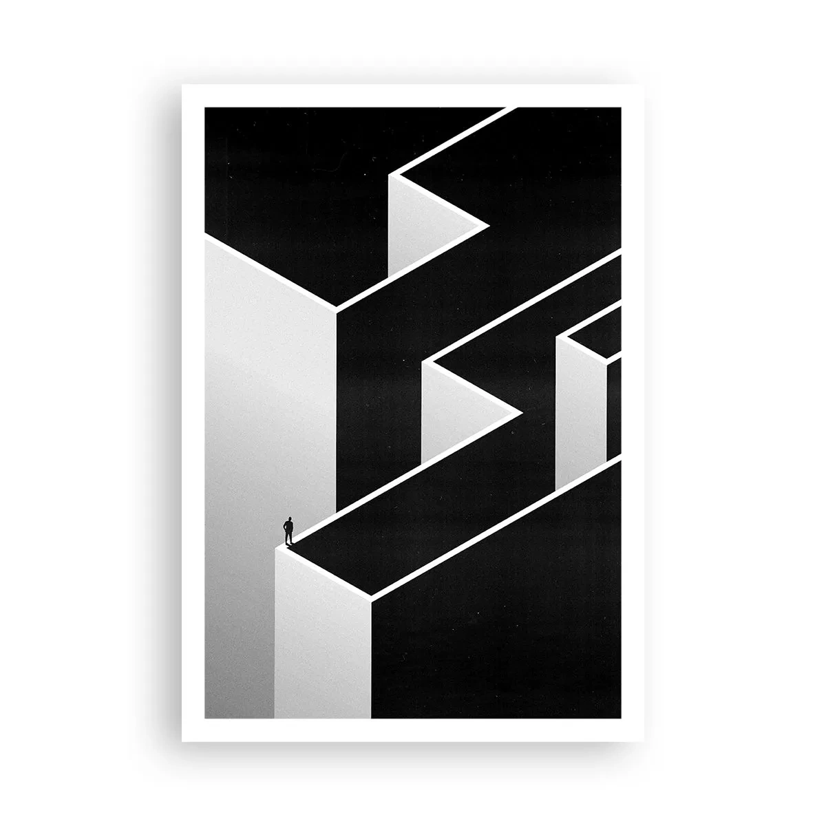 Poster - Eenzaamheid op de top - 70x100 cm