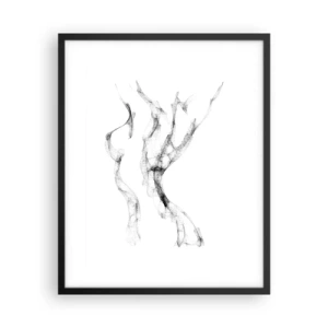 Poster in een zwarte lijst - Mooi en sterk - 40x50 cm