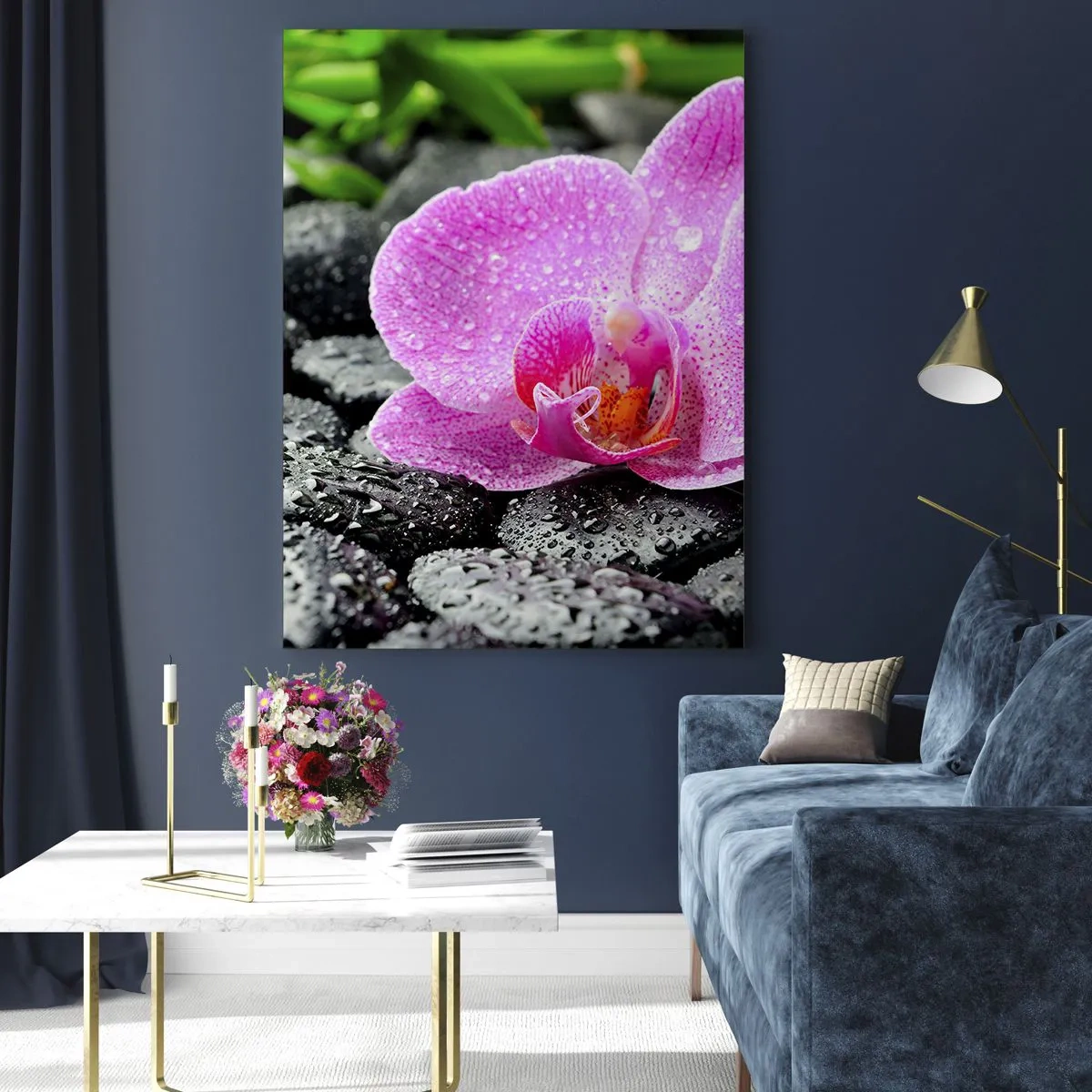 Schilderen op glas - Als een open hart - 50x70 cm