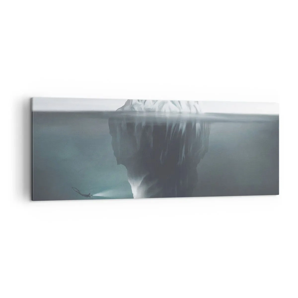 Schilderen op canvas - Onderwater mysterie - 140x50 cm