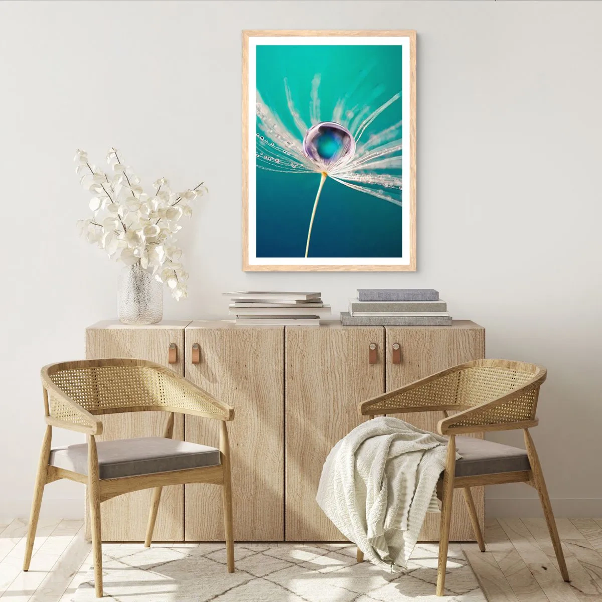 Een poster in een licht eiken lijst - Mystiek moment - 70x100 cm