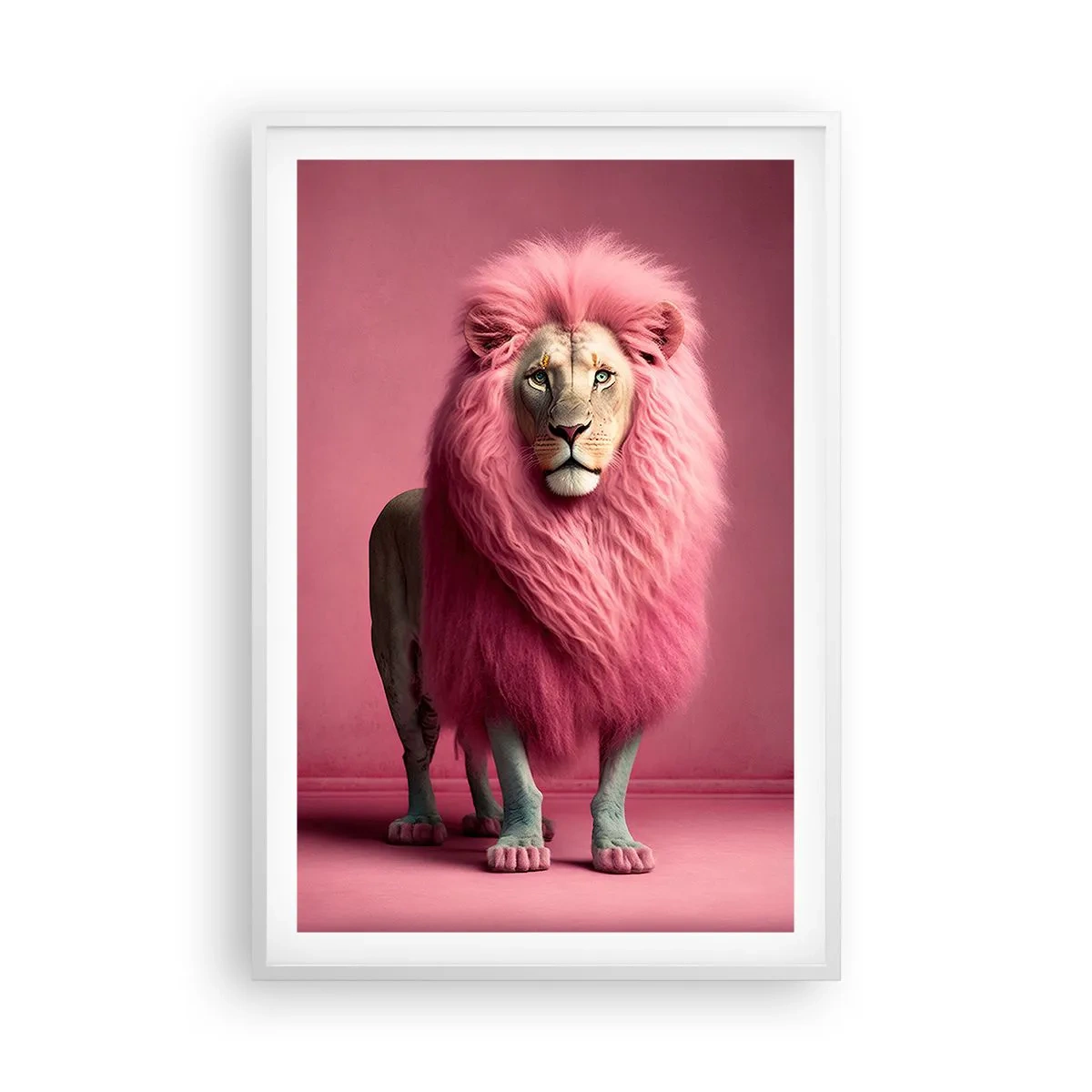 Poster in een witte lijst - En je bent niet meer bang - 61x91 cm