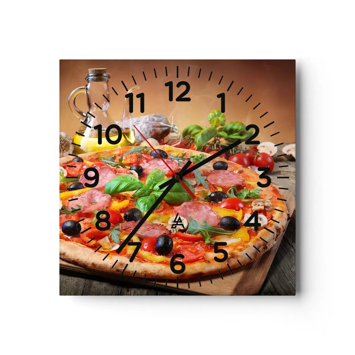 Wandklok - Klok - Met echte Italiaanse smaak - 30x30 cm
