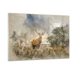 Schilderen op glas - Waardigheid - kracht - waardigheid - 120x80 cm