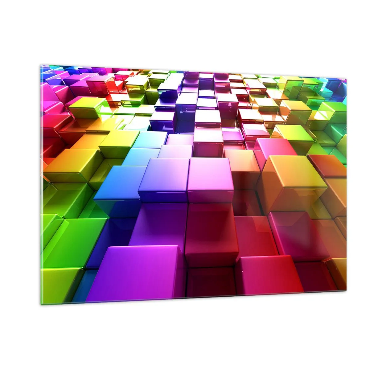 Schilderen op glas - Op-art samen in een team - 120x80 cm