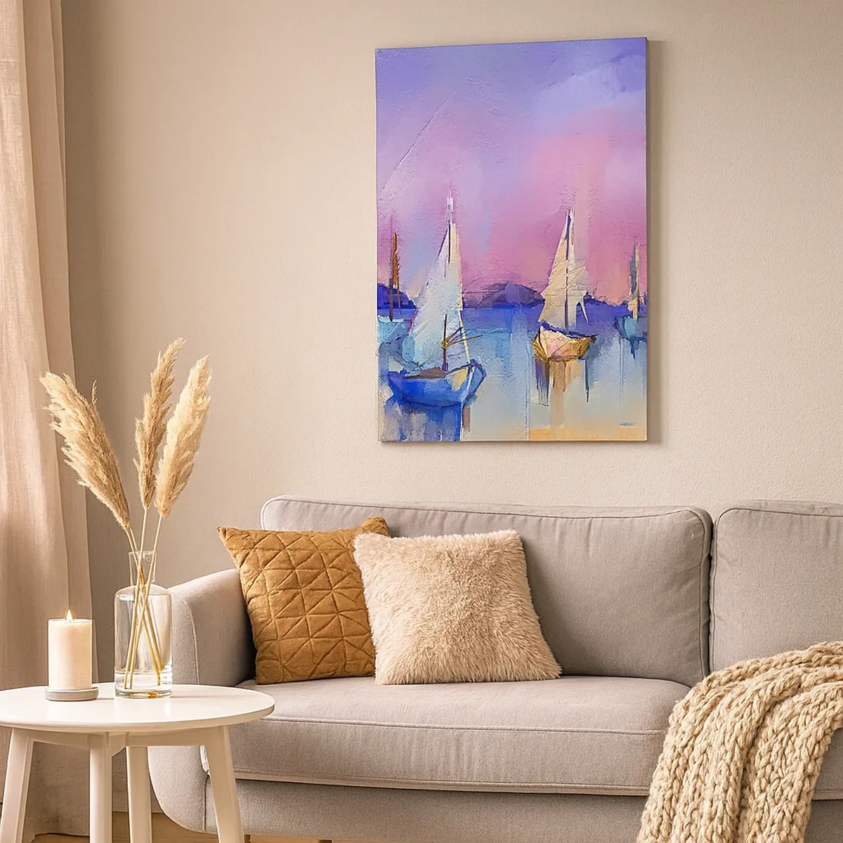 Schilderen op canvas - Richting: breed water - 50x70 cm