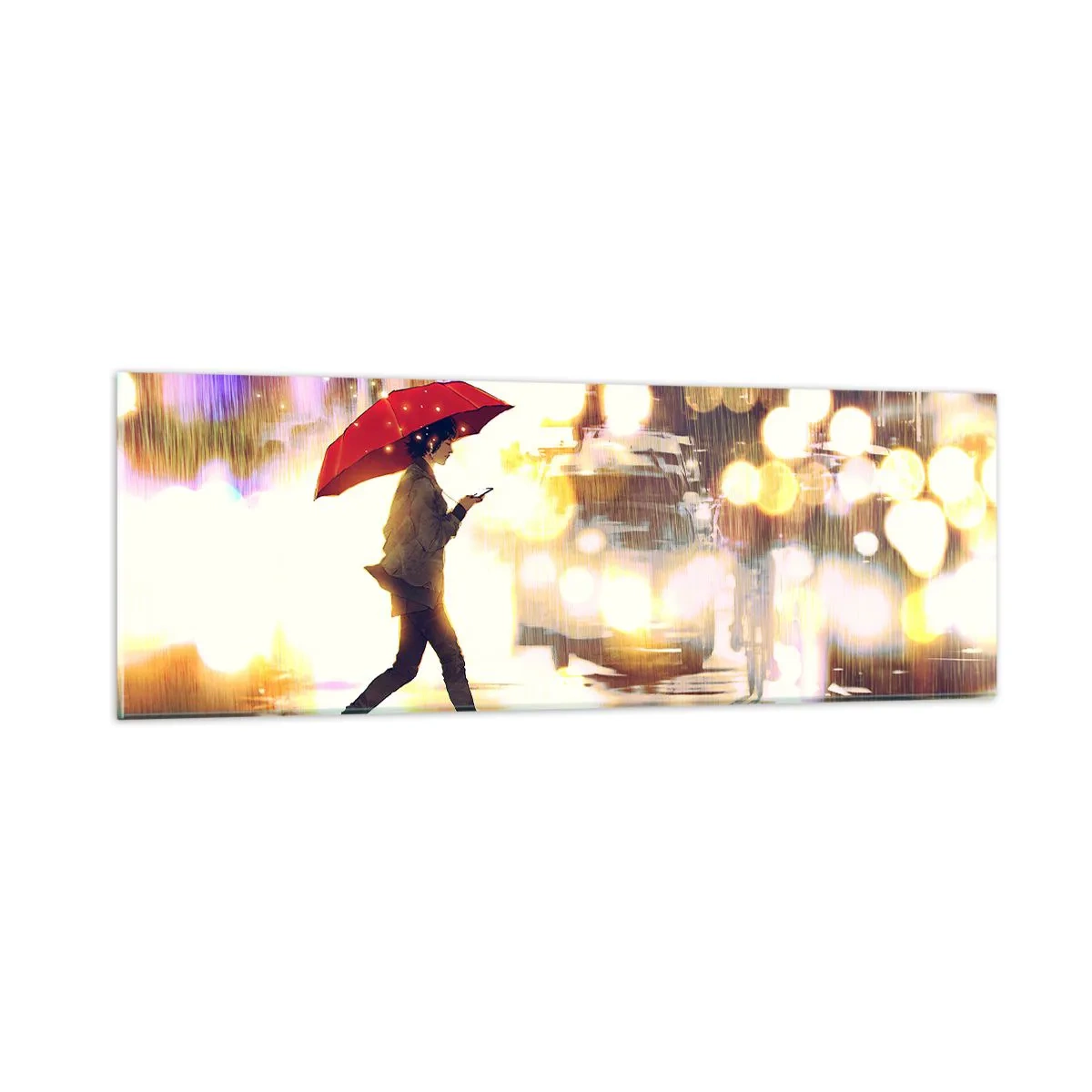 Schilderen op glas - Toch zonnig - 90x30 cm