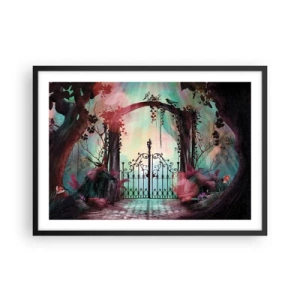 Poster in een zwarte lijst - Geheime Tuin - 70x50 cm