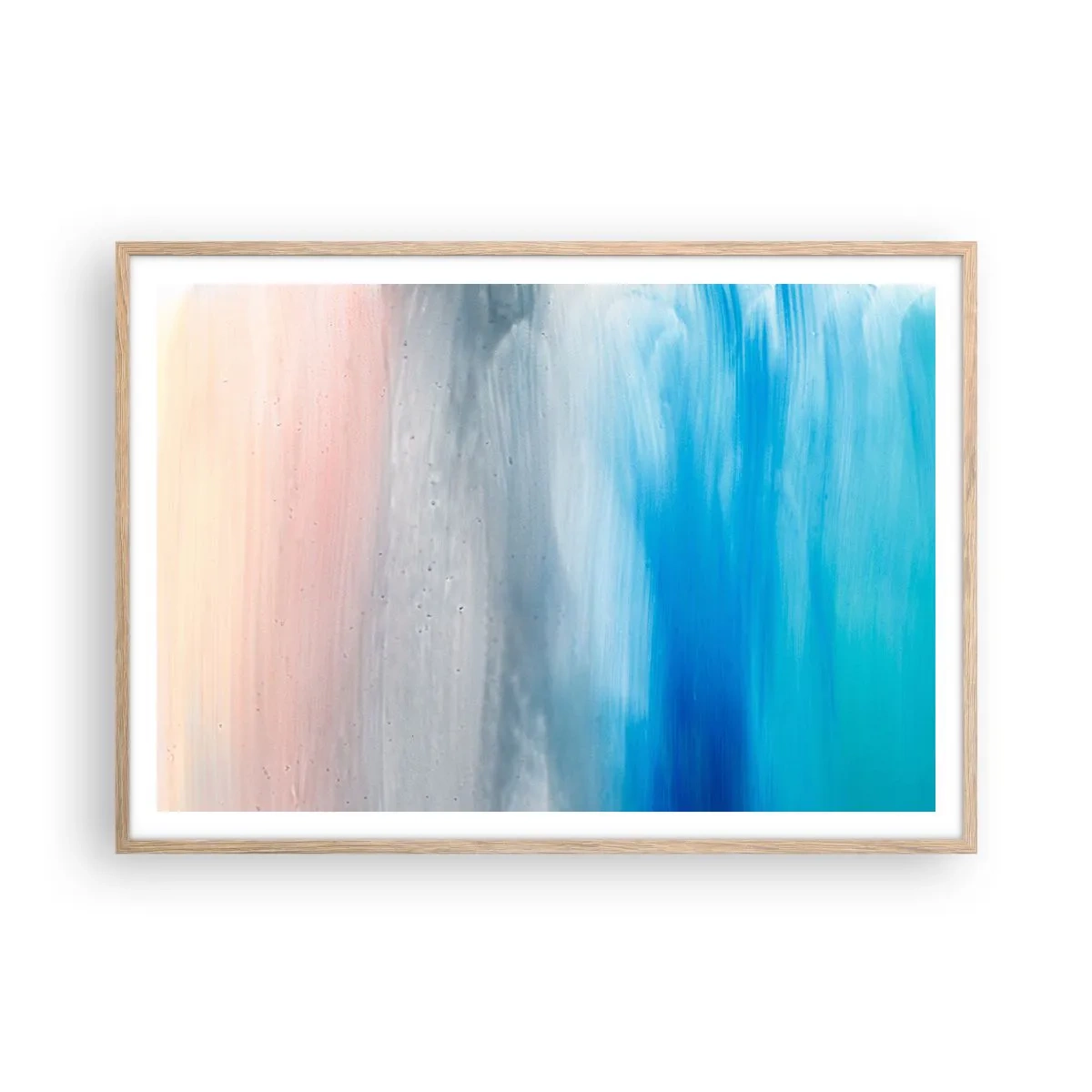 Een poster in een licht eiken lijst - Elementen: lucht - 100x70 cm