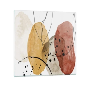 Schilderen op glas - Als lichte, transparante lucht - 40x40 cm