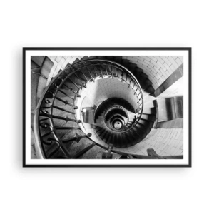 Poster in een zwarte lijst - Hoger en hoger - 100x70 cm