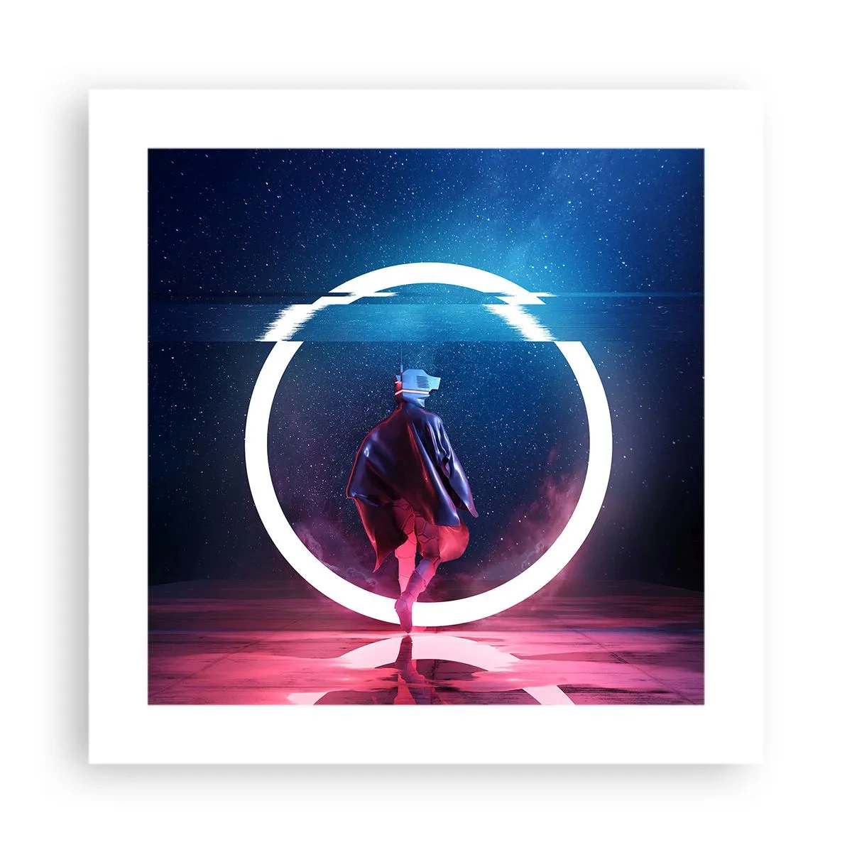 Poster - Tussen werelden - 40x40 cm