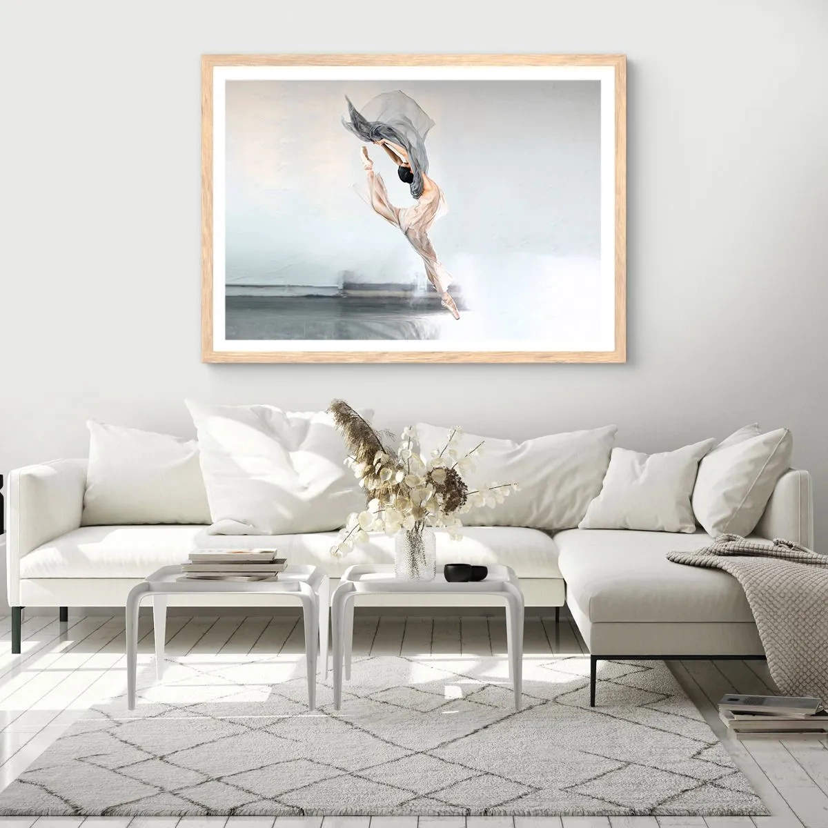 Een poster in een licht eiken lijst - In dans vervoering - 40x30 cm