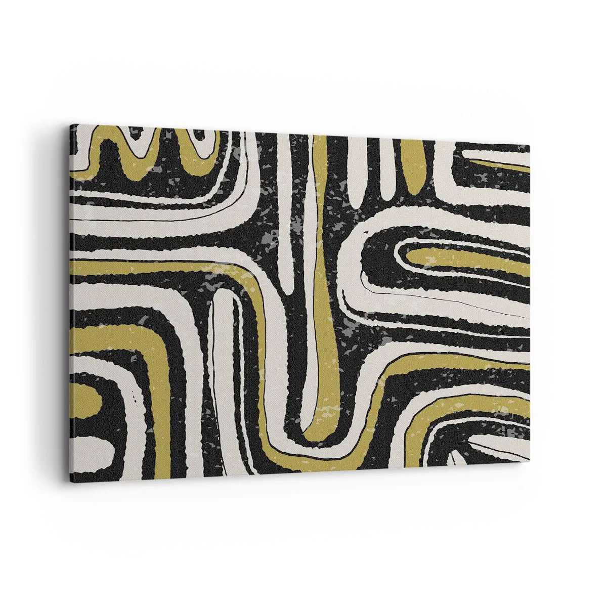 Schilderen op canvas - Compositie: wegen en steegjes - 120x80 cm