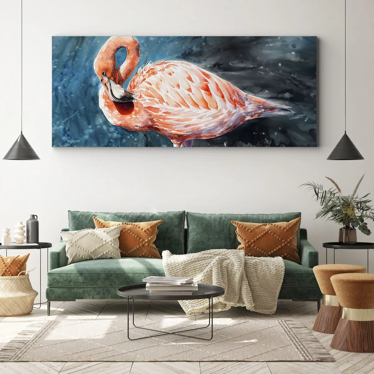 Schilderen op canvas - Decoratief van aard - 90x30 cm