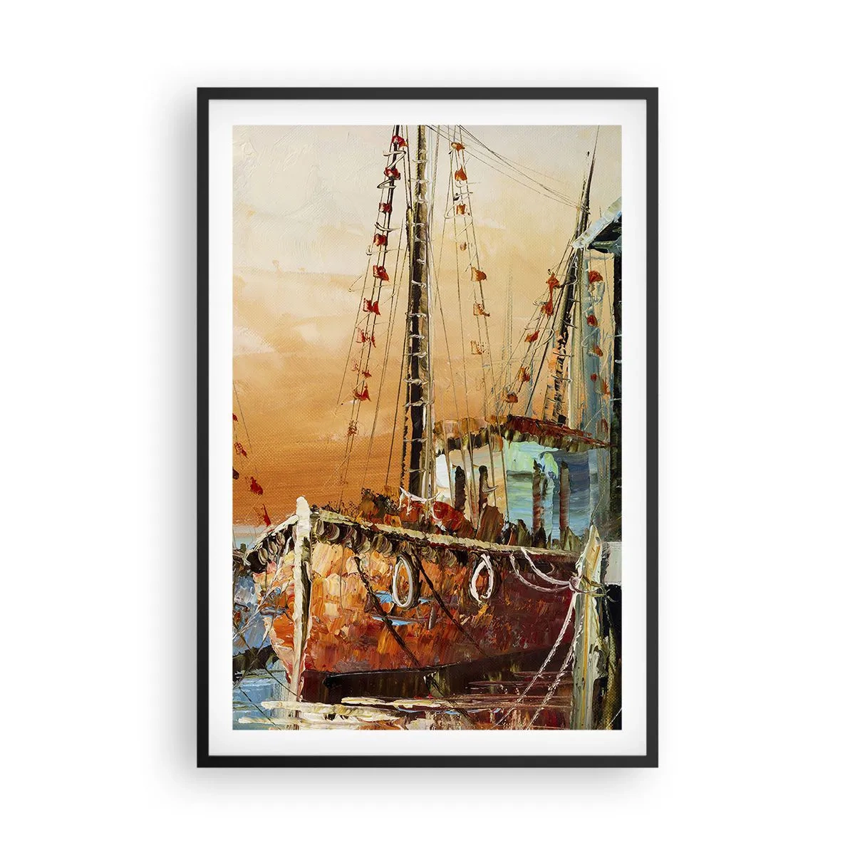 Poster in een zwarte lijst - Een vreedzame terugkeer - 61x91 cm