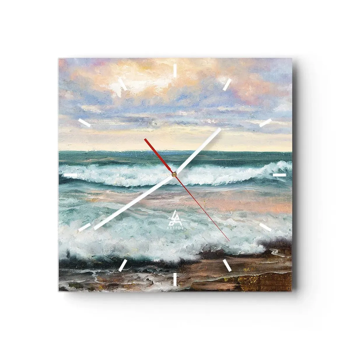 Wandklok - Klok - Hier maak je je ziel glad - 40x40 cm