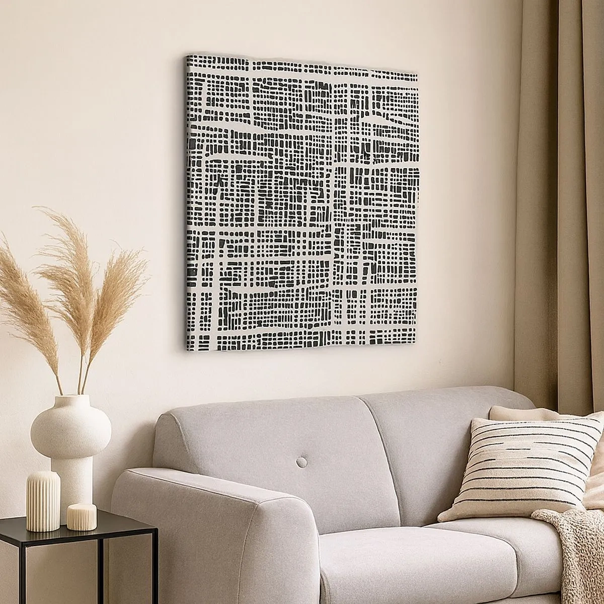 Schilderen op canvas - Geweven compositie - 30x30 cm