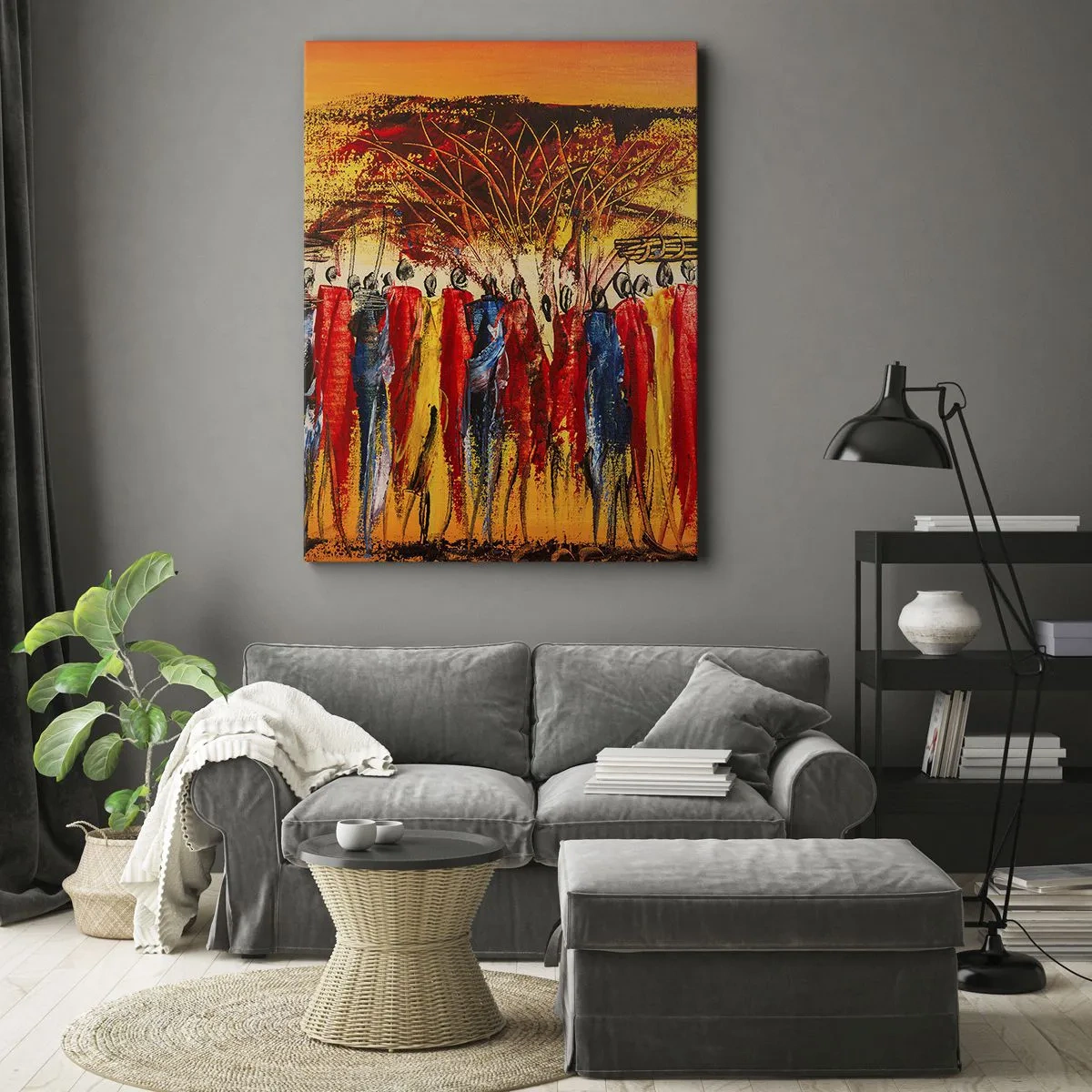 Schilderen op canvas - Daar, daar, daar gaan ze - 50x70 cm