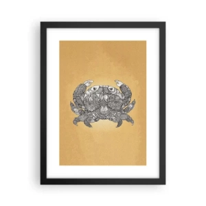 Poster in een zwarte lijst - Verhalen van meneer Krabs - 30x40 cm