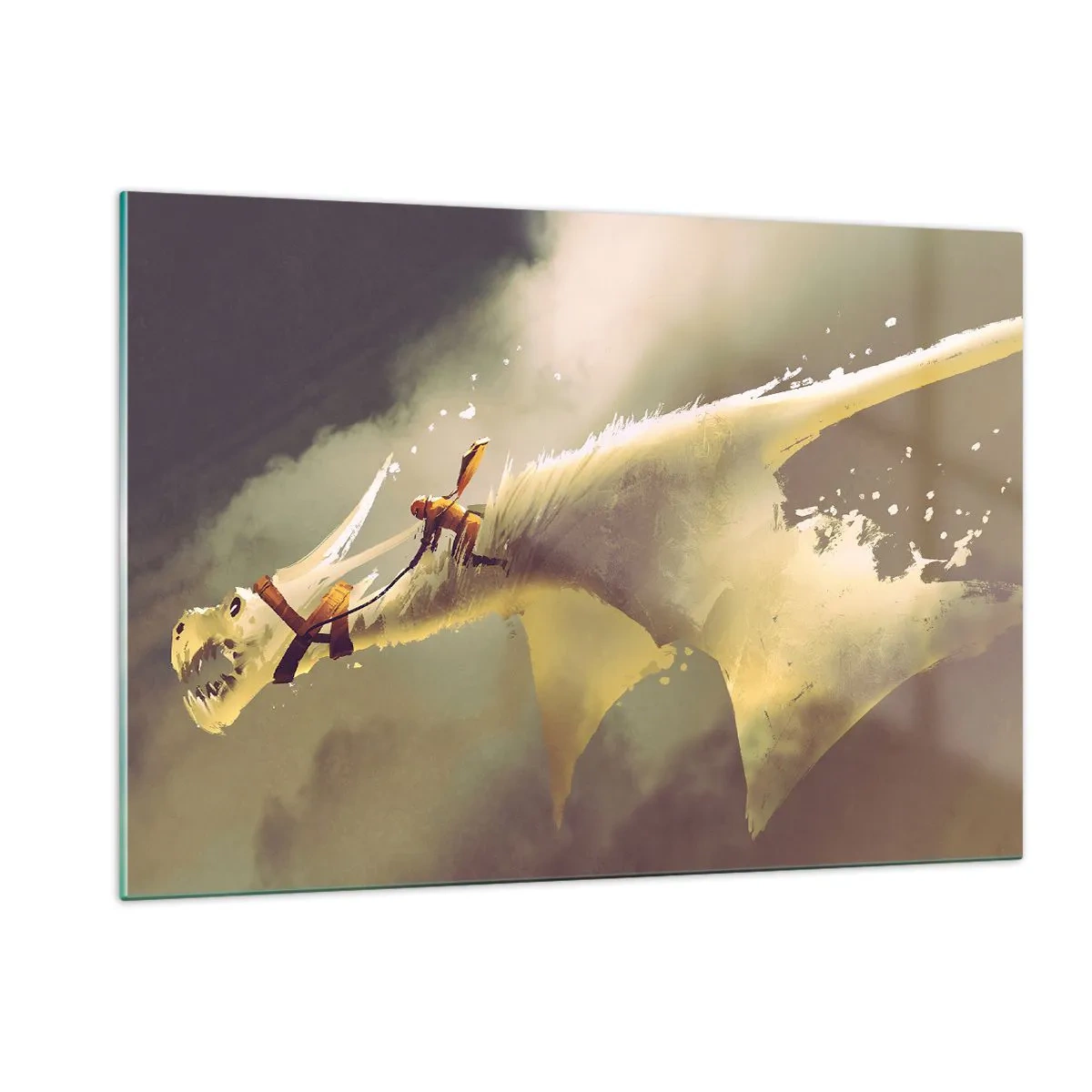 Schilderen op glas - De wereld te hulp - 120x80 cm