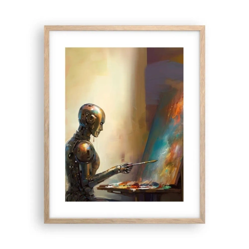 Een poster in een licht eiken lijst - De kunst van de toekomst - 40x50 cm