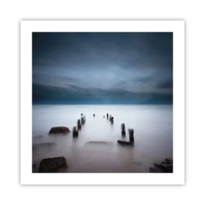 Poster - Peinzend meer - 50x50 cm