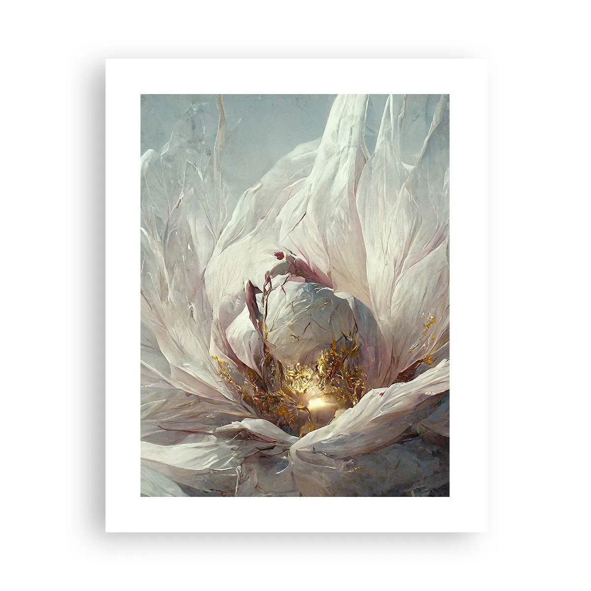 Poster - Hij bloeit eens in de honderd jaar - 40x50 cm
