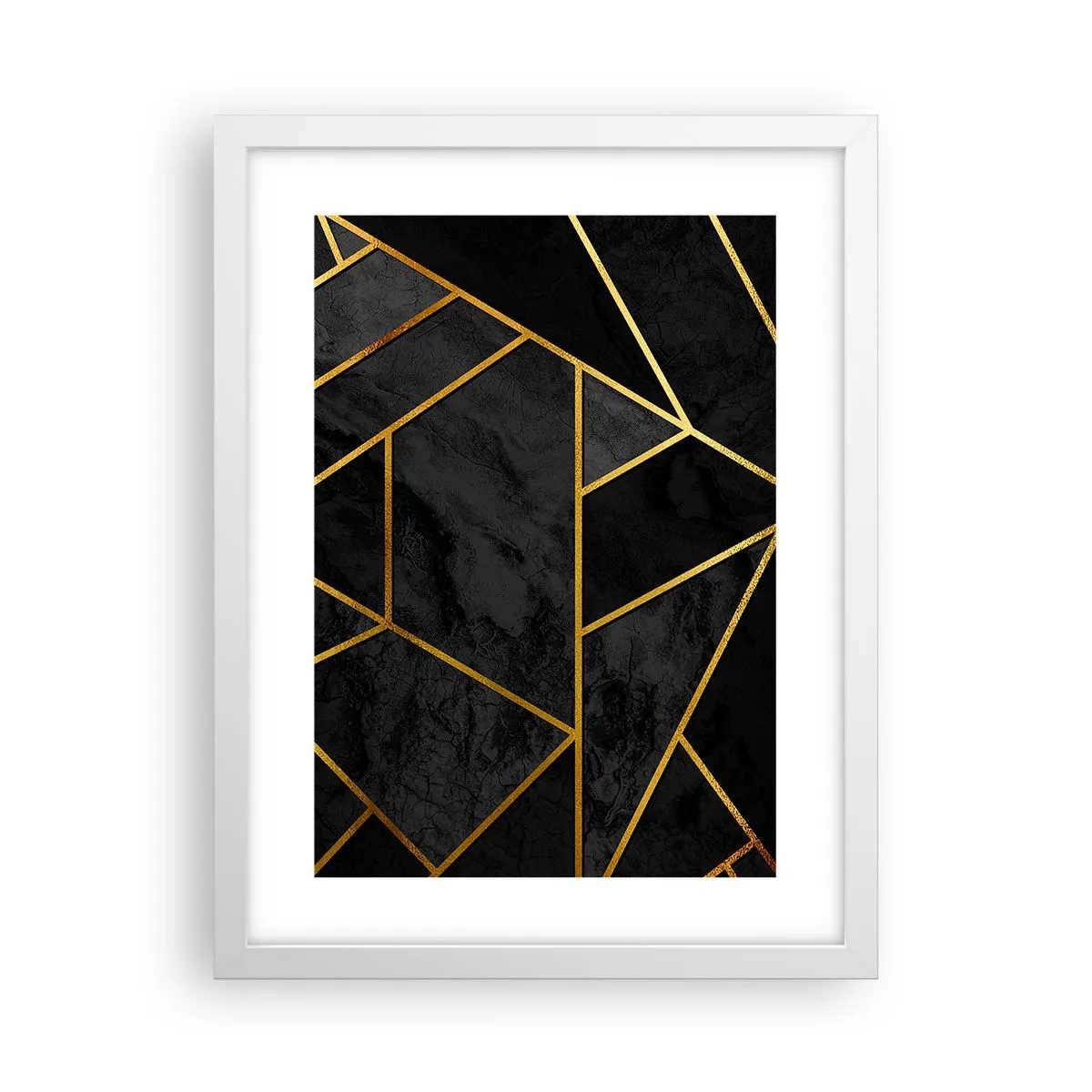 Poster in een witte lijst - Duisternis en glans - 30x40 cm