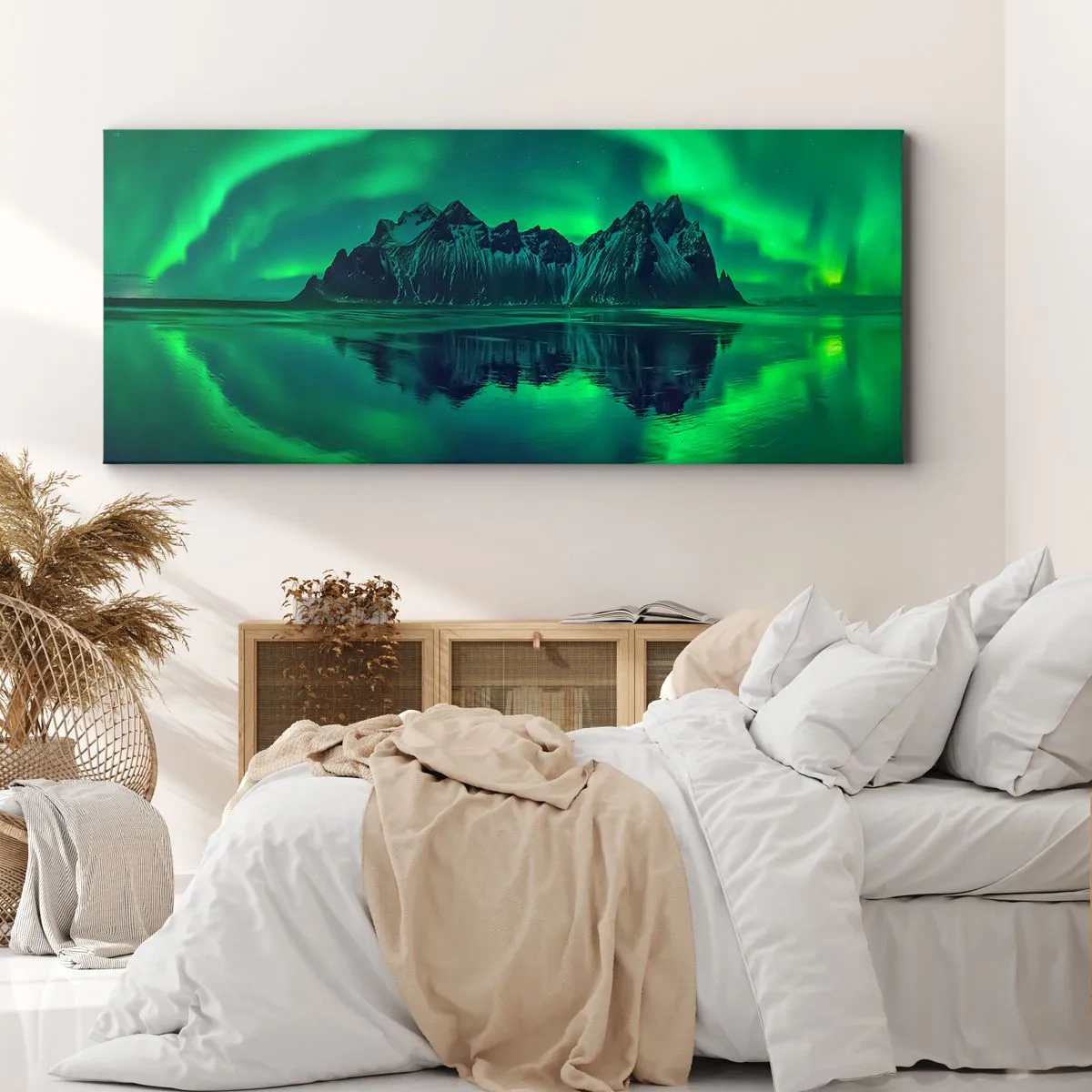 Schilderen op canvas - In de armen van de aurora - 120x50 cm