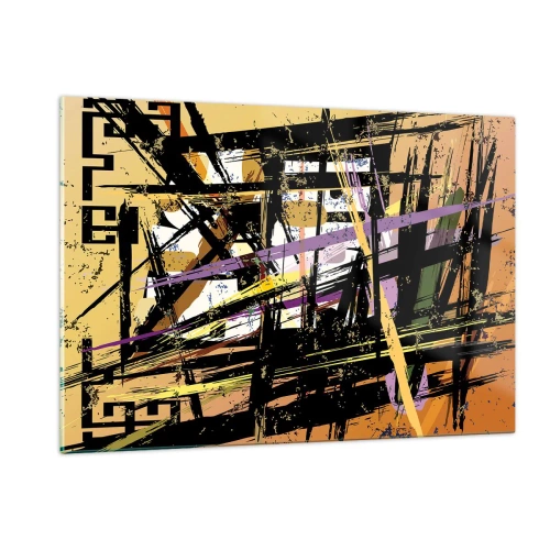 Schilderen op glas - Een scherp snijden - 120x80 cm