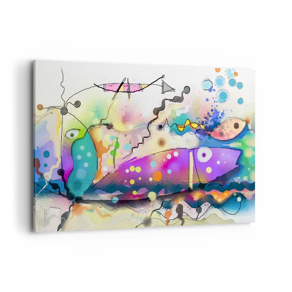 Schilderen op canvas - Geen woorden! - 100x70 cm