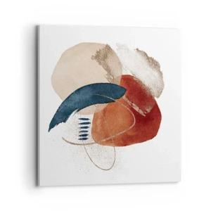 Schilderen op canvas - Ovale compositie - 70x70 cm