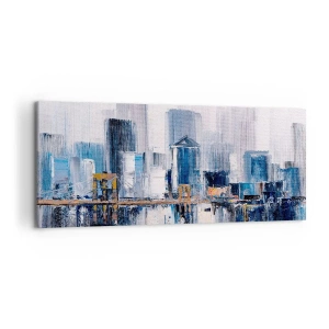 Schilderen op canvas - New Yorkse impressie - 100x40 cm