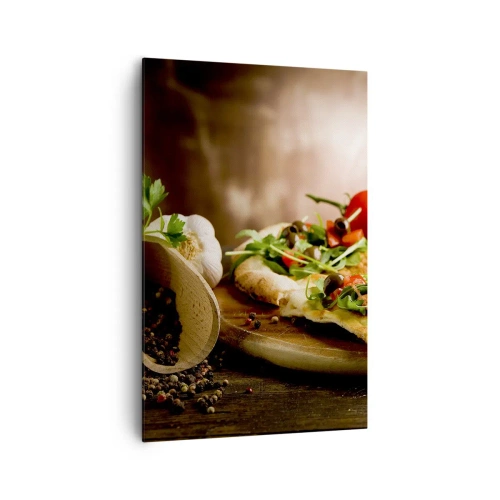 Schilderen op canvas - Recht uit de oven en uit de tuin - 80x120 cm