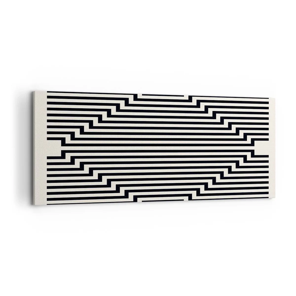 Schilderen op canvas - Geometrische illusie - 100x40 cm