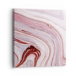 Schilderen op canvas - Rechtdoor, dan rechts naar beneden - 30x30 cm