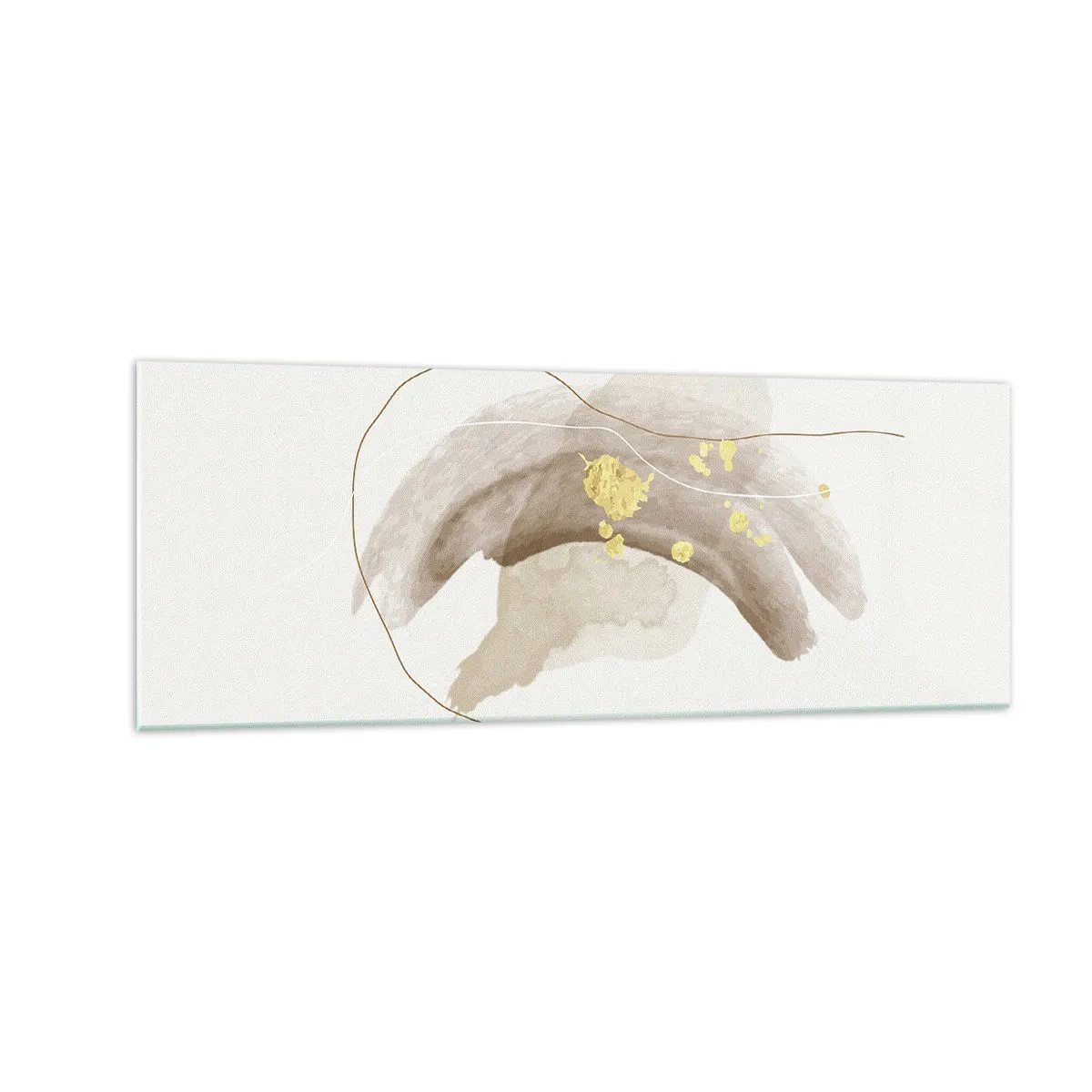 Schilderen op glas - Ontmoet in de ruimte - 140x50 cm