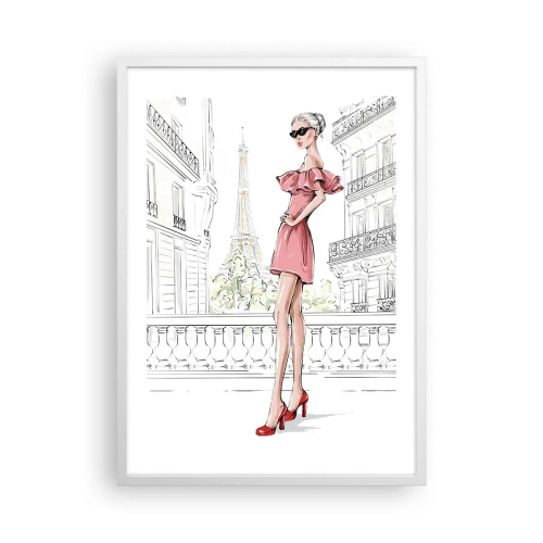Poster in een witte lijst - Mode kunst - 50x70 cm