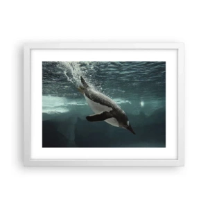 Poster in een witte lijst - Welkom in mijn wereld - 40x30 cm