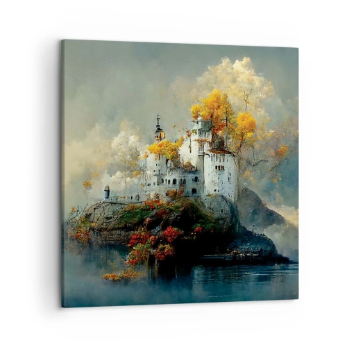 Schilderen op canvas - Het begin van een romantisch verhaal - 50x50 cm