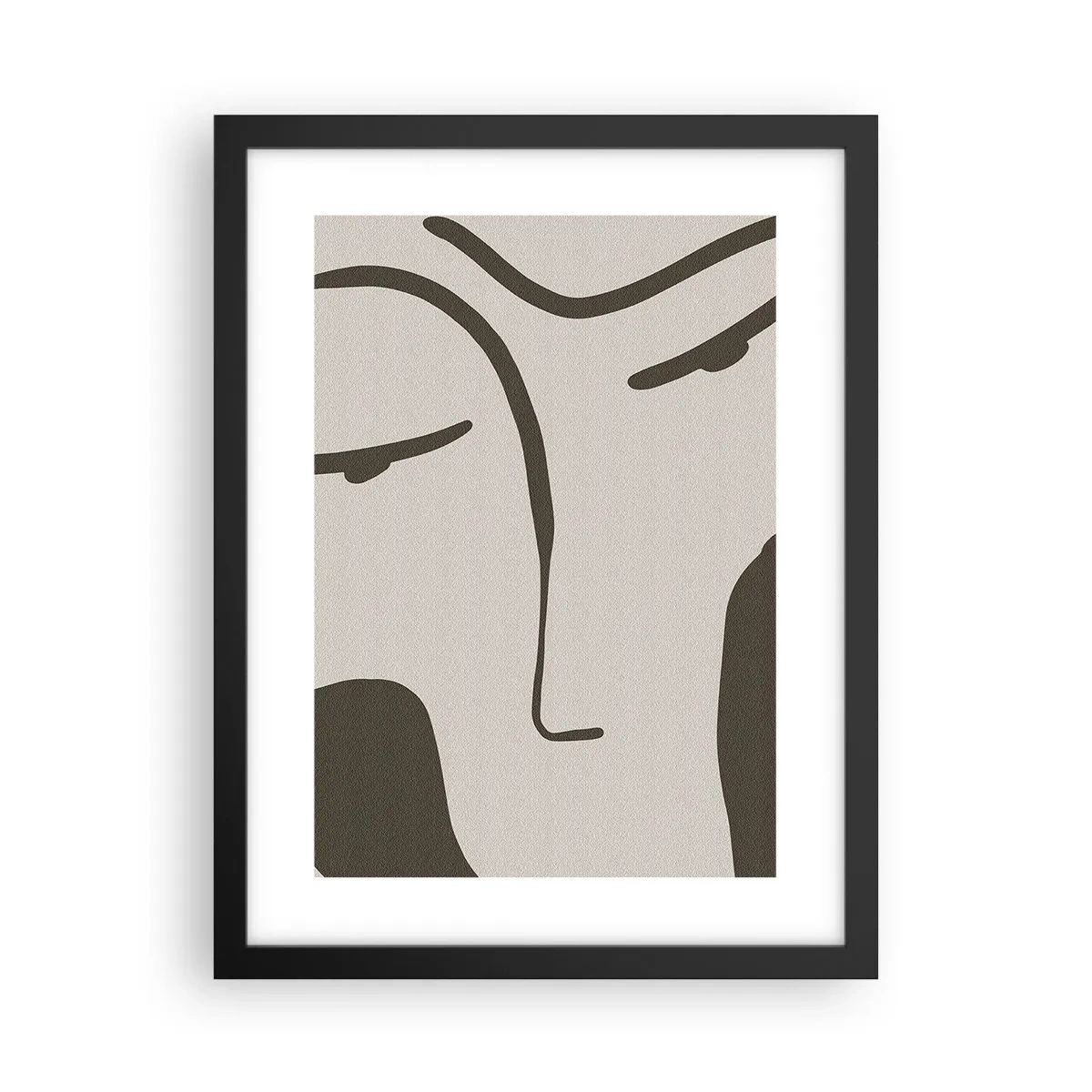 Poster in een zwarte lijst - Als een schilderij van Modigliani - 30x40 cm
