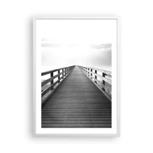 Poster in een witte lijst - In de verte ... - 50x70 cm