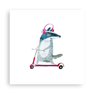 Poster - Badger vreugde - 30x30 cm