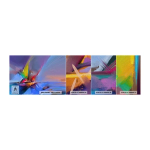Fotobehang Monster Premium Canvas - Propellers als een vogel - Abstractie, Deel, Zeilboot - 100x30 cm