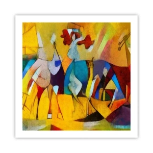 Poster - Zon - leven - vreugde - 60x60 cm