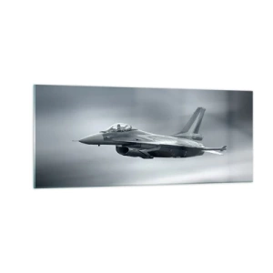 Schilderen op glas - Ga je de handschoen toewerpen? - 100x40 cm