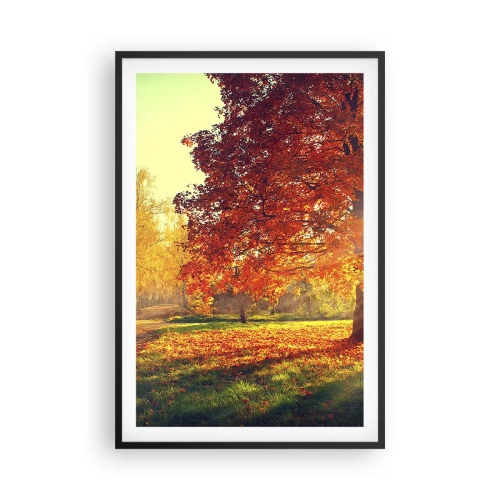 Poster in een zwarte lijst - Rood is mooi - 61x91 cm